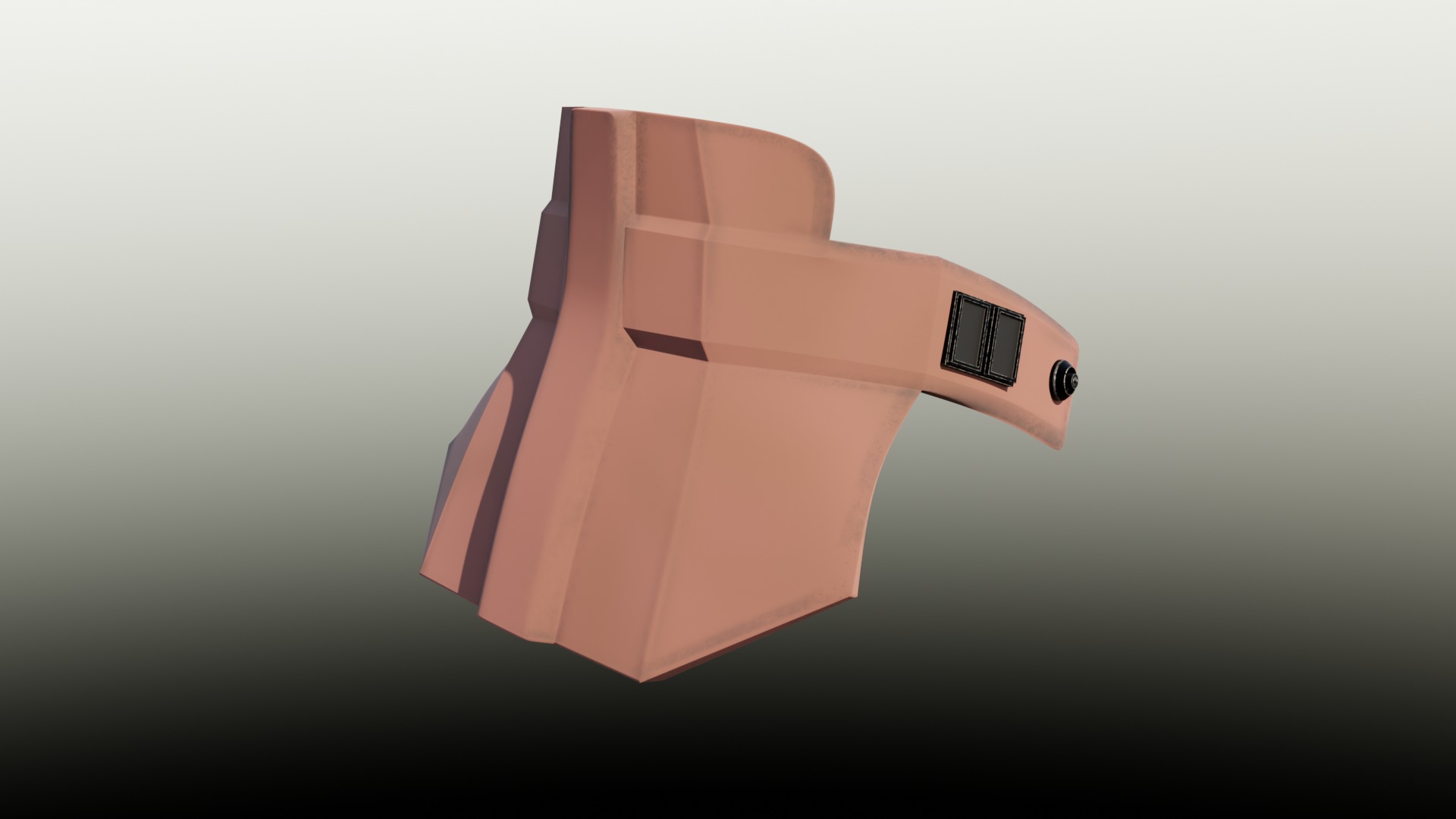 Coruscanti Hunter Mandalorian Helmet 3D print model_8