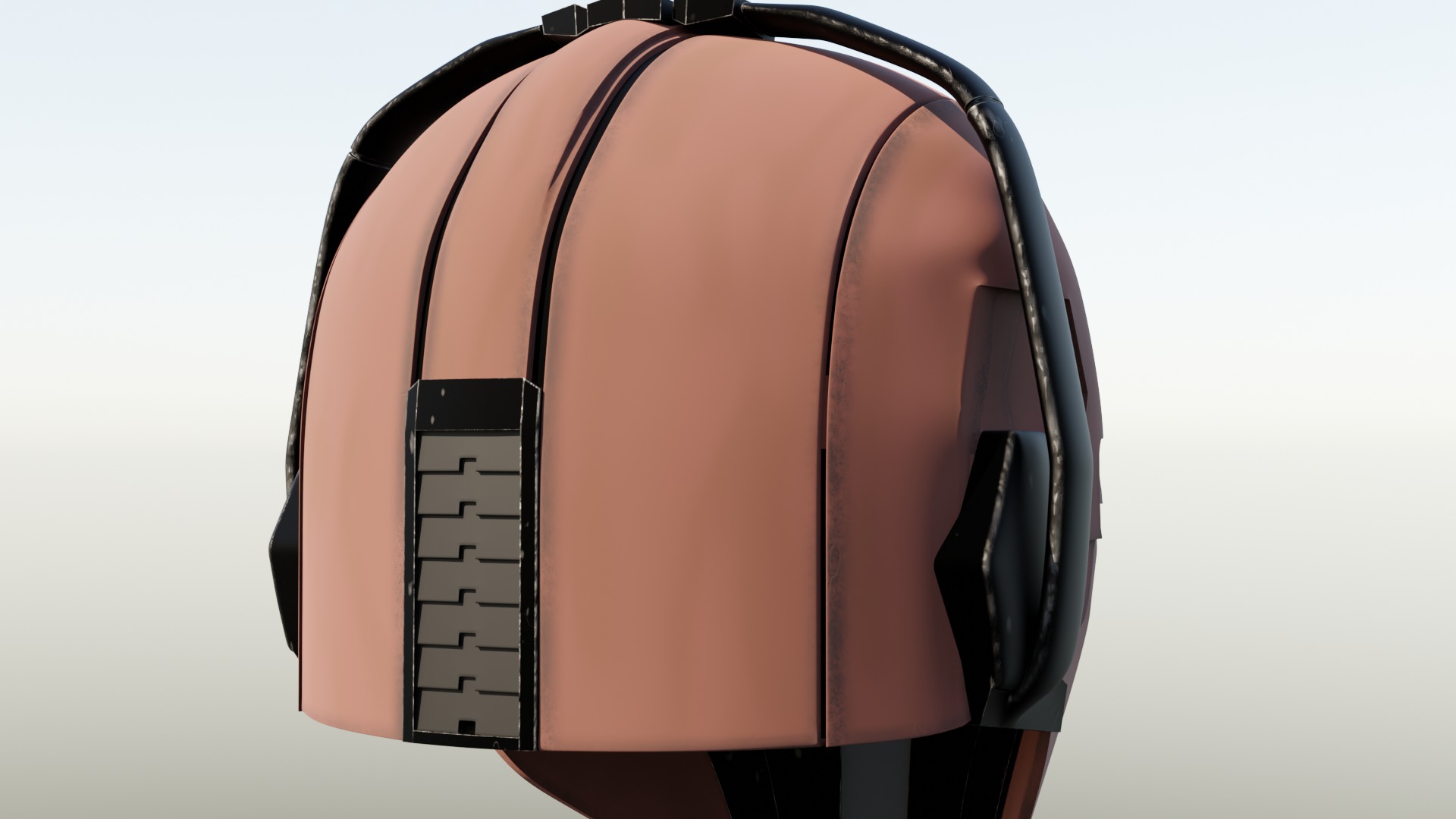 Coruscanti Hunter Mandalorian Helmet 3D print model_2