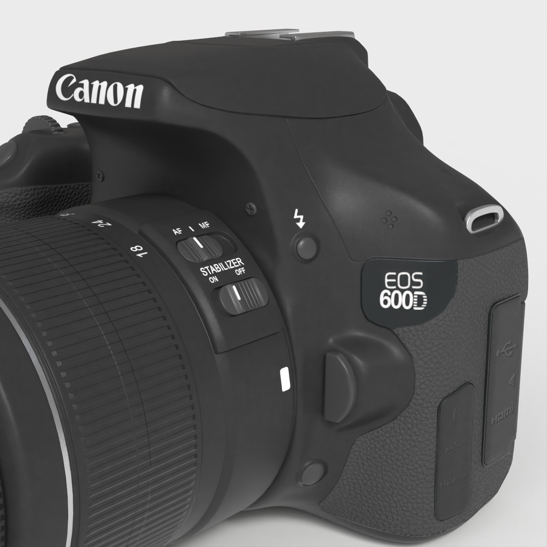 CANNON EOS 600D Low-poly 3D model_4