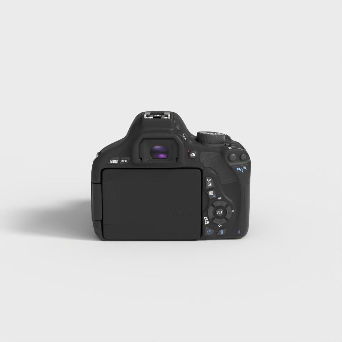 CANNON EOS 600D Low-poly 3D model_2