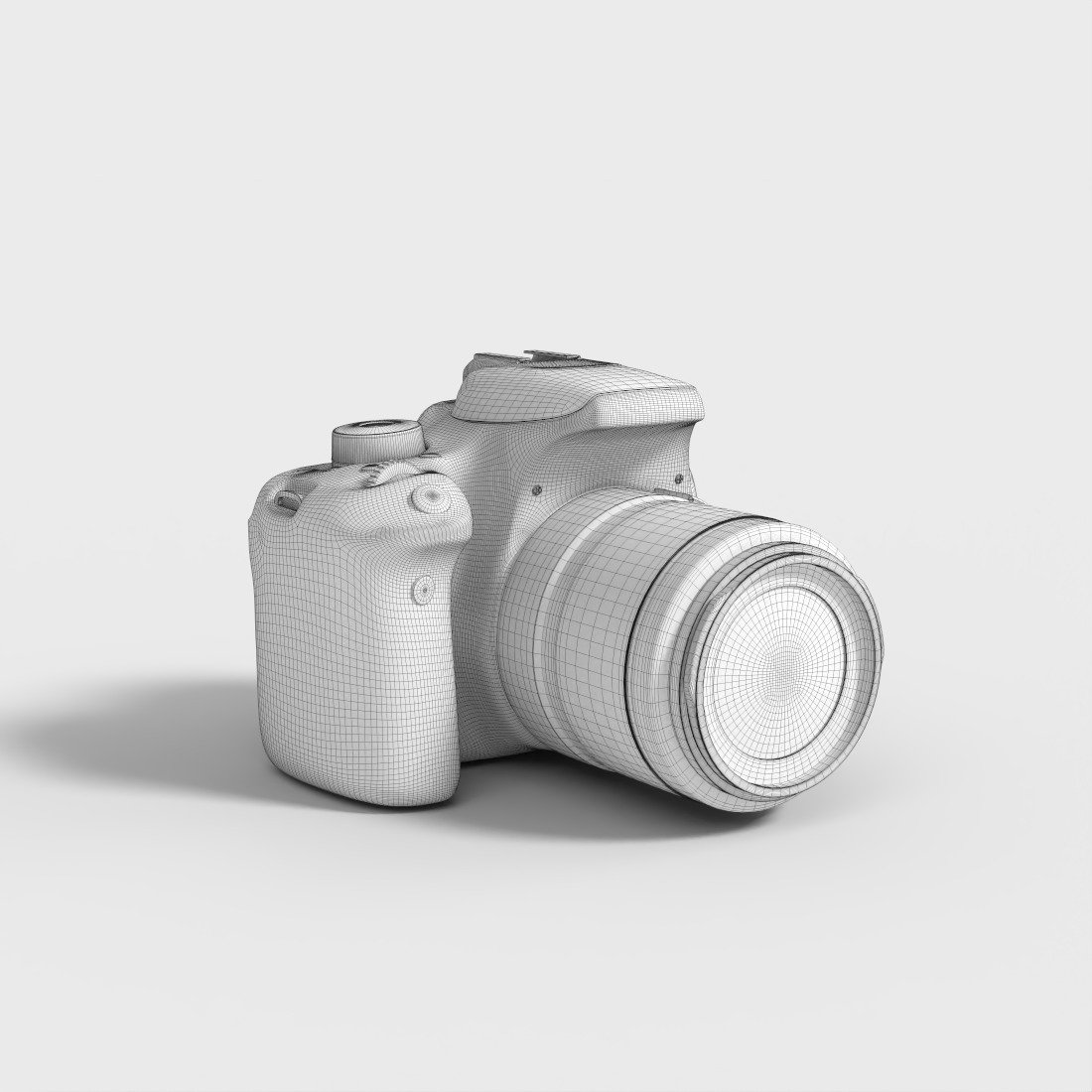 CANNON EOS 600D Low-poly 3D model_7