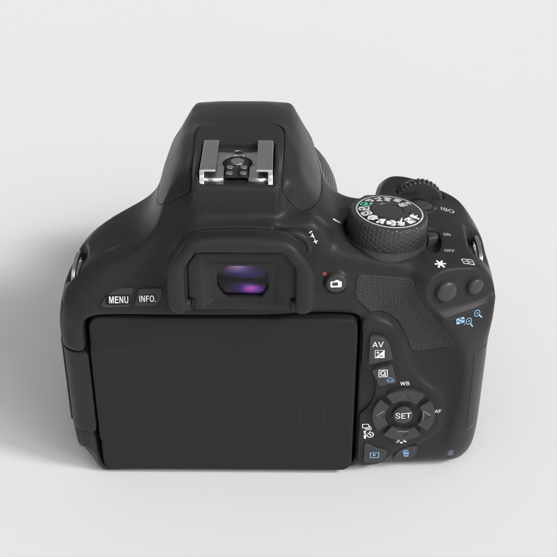 CANNON EOS 600D Low-poly 3D model_5