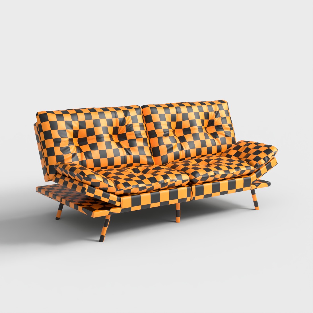 FUTON SOFA Low-poly 3D model_4
