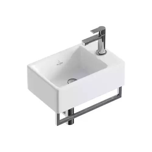 Villeroy Boch Memento Basin and Towel Rail Bundle