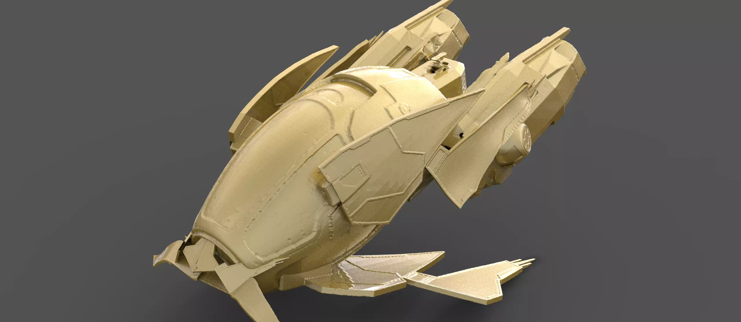 Kronis Ship hull part 1 3D print model