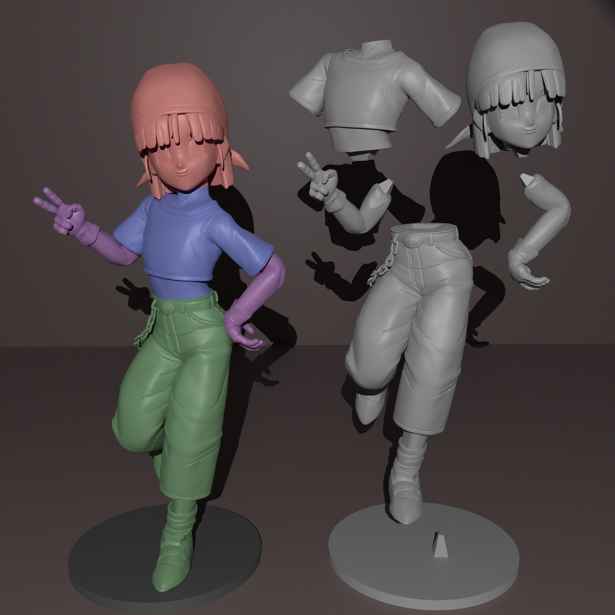 Pan Dragon Ball 3D print model_12