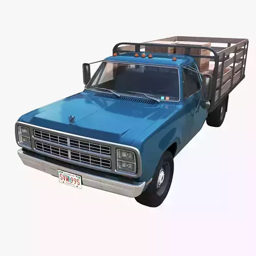 Dodge D100  light-duty stake truck