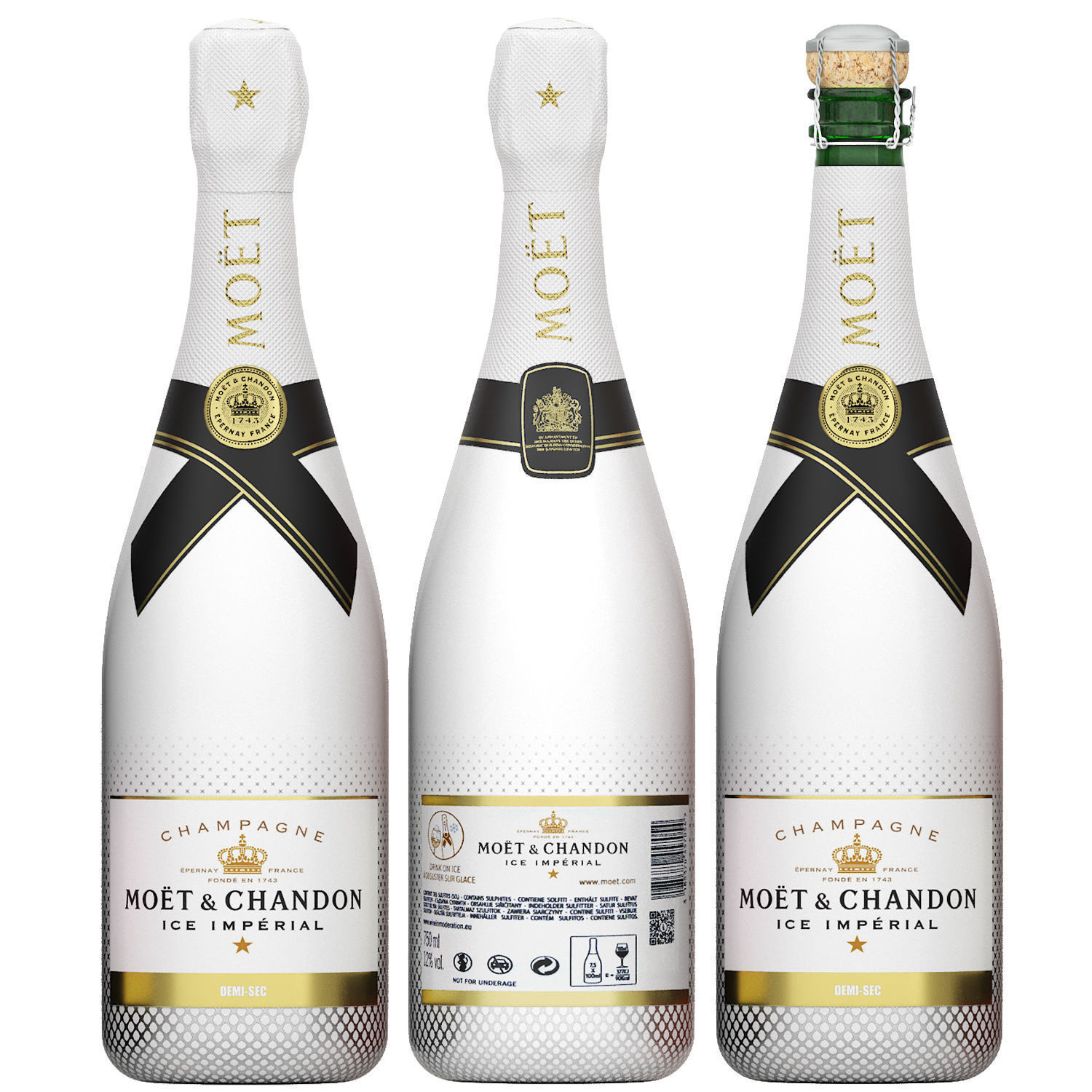 moet and chandon champagne collection 3D model_5