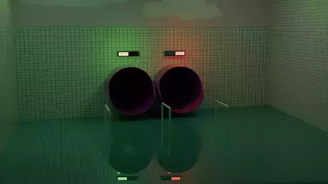 Surreal Liminal Space Tunnel