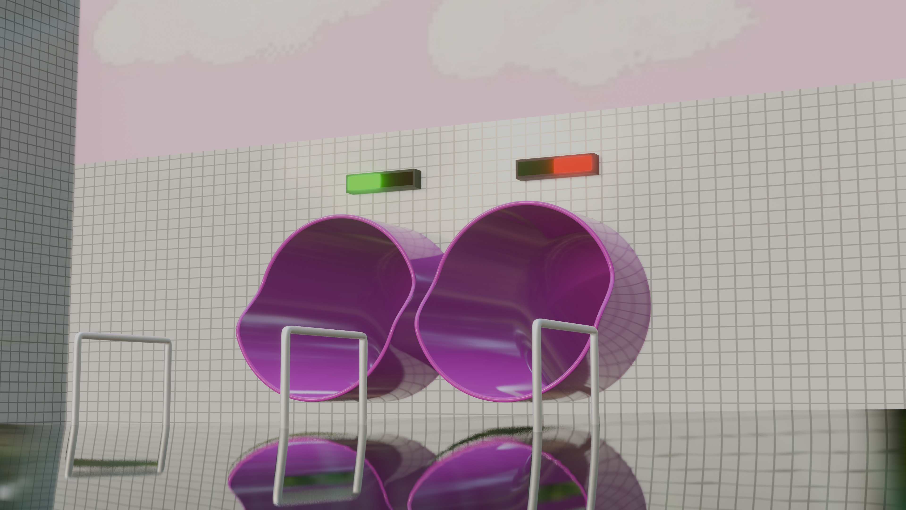 Surreal Liminal Space Tunnel Low-poly 3D model_7