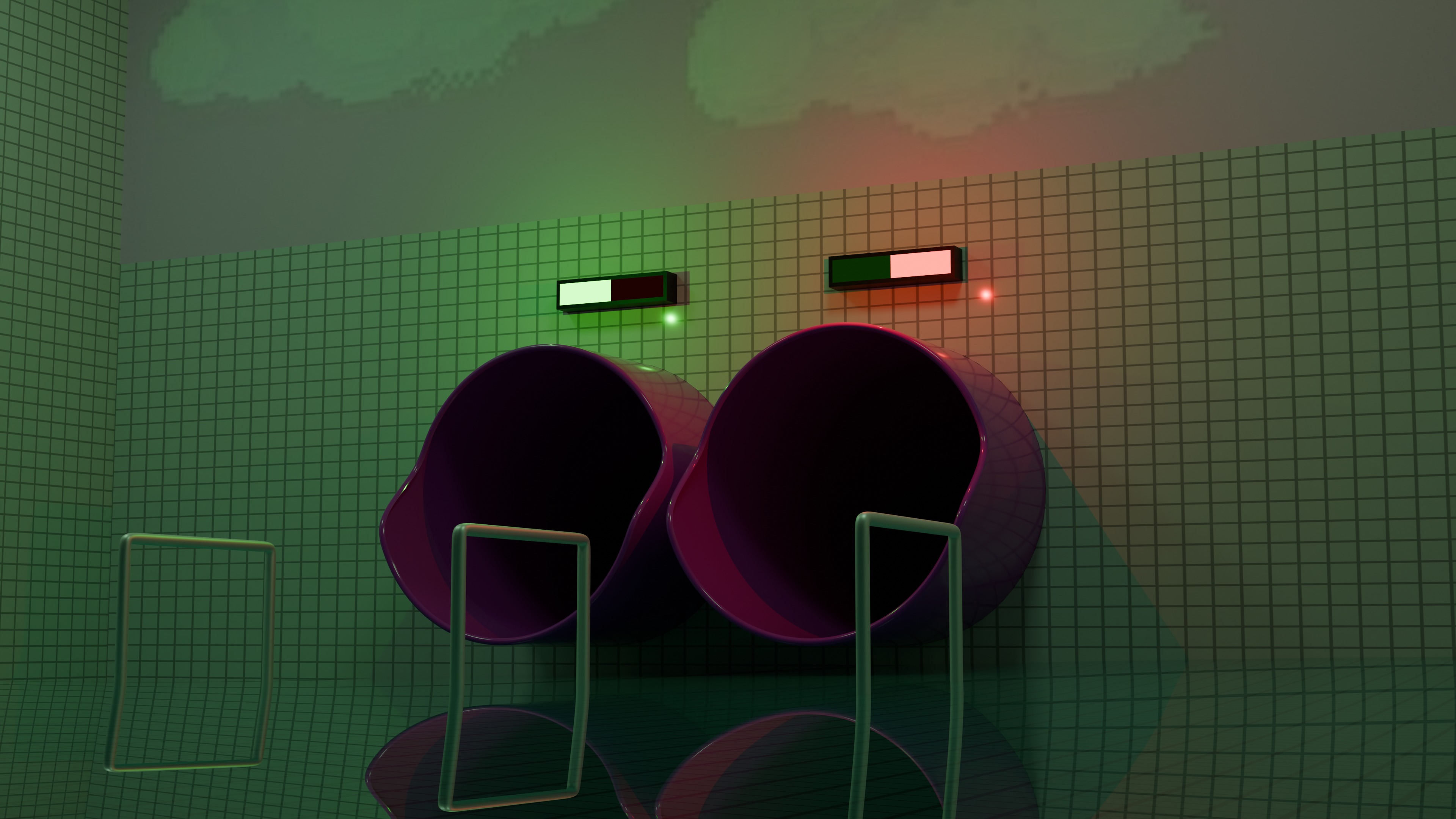 Surreal Liminal Space Tunnel Low-poly 3D model_6