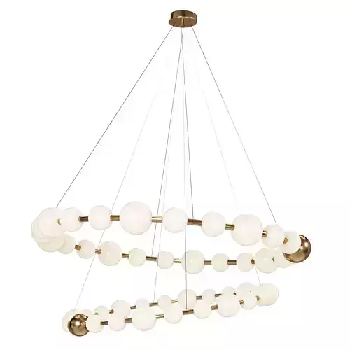 Acrylic Pearls 1 Chandelier set 3D model
