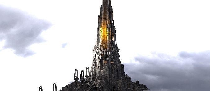 Dark Orthanc Tower centre  3D model