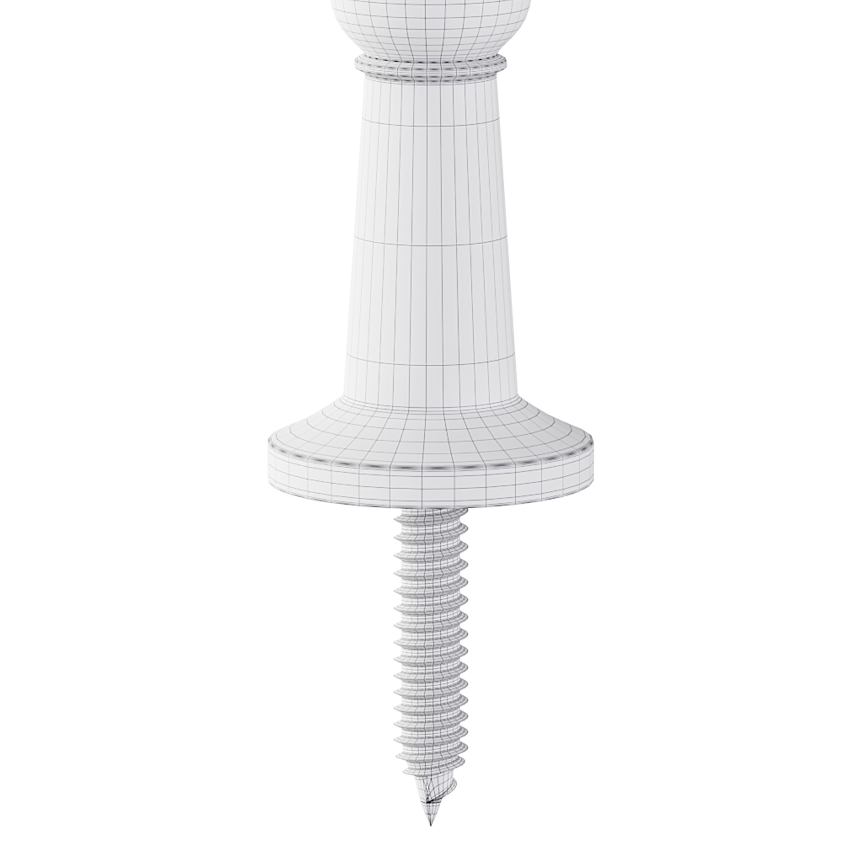 White Silicone Door Stoppe 3D model_14