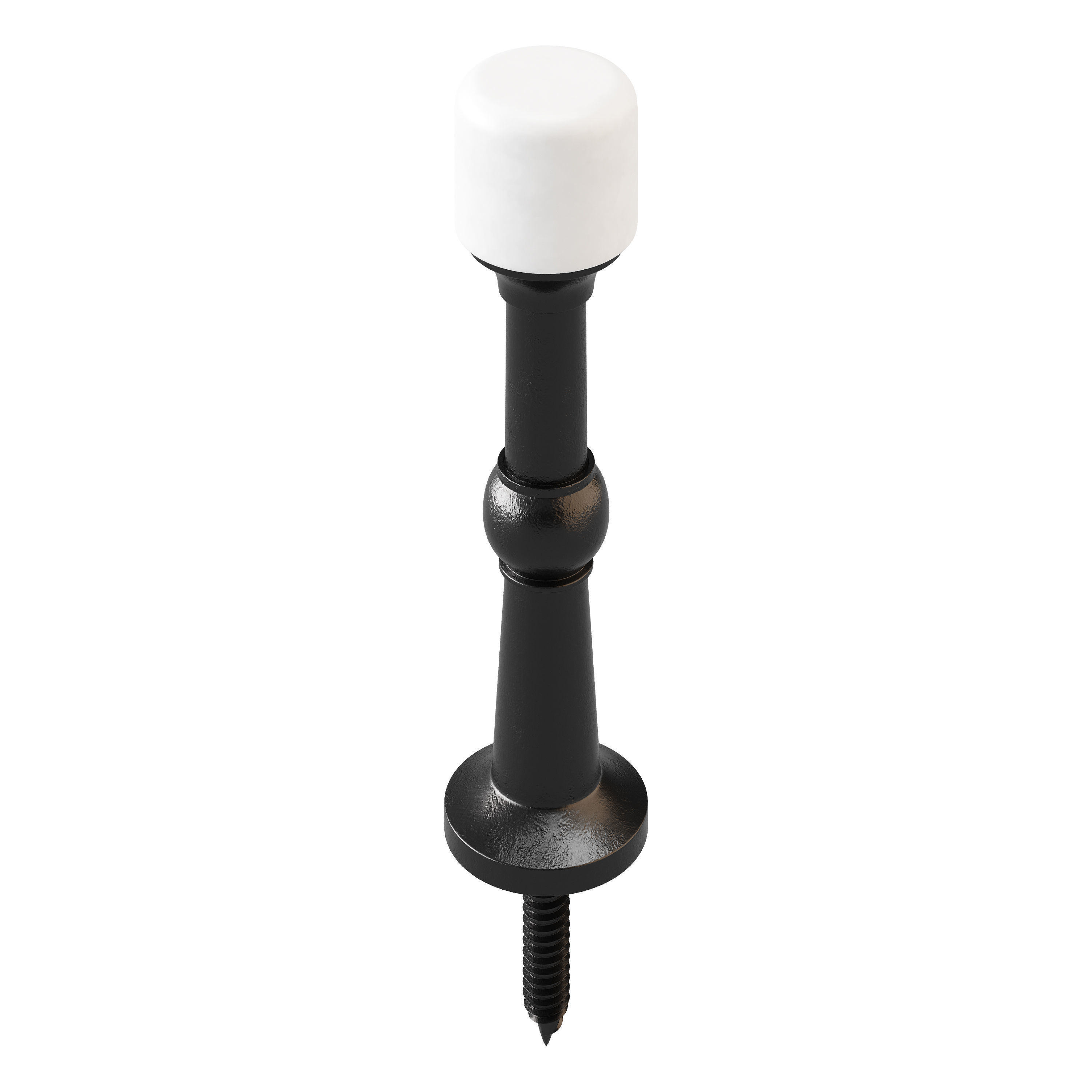 White Silicone Door Stoppe 3D model_6