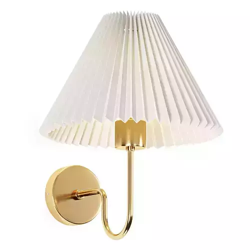 Pleated Shade Wall Sconce 3D model