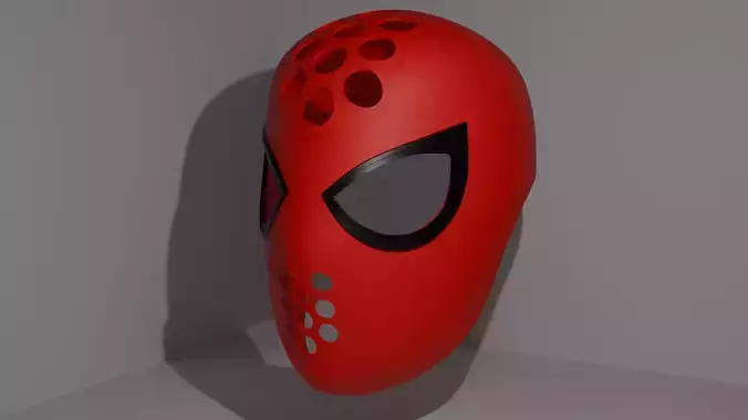Tom Holland inspired spiderman faceshell and lenses 3D print model