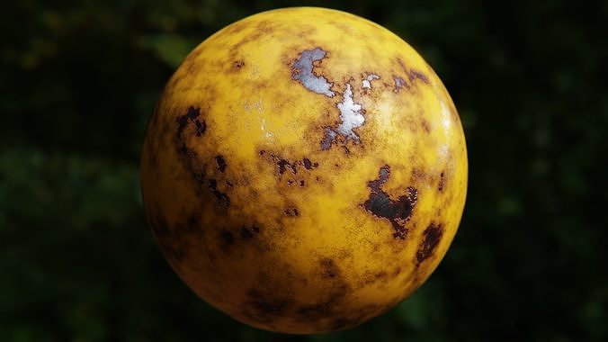 Worn Yellow Metal - Procedural PBR Shader for Blender Texture