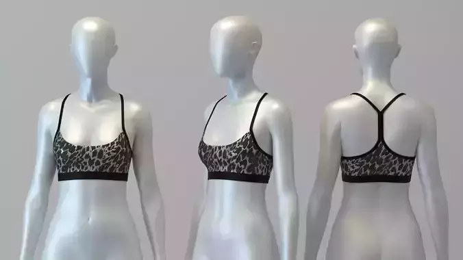 Leopard Print Sports Bra