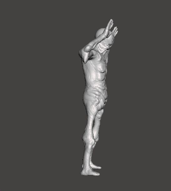 PALEMAN MONSTER MINIATURE MODEL HORROR FANTASY GAMES RPG DND 3D print model_3