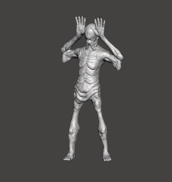 PALEMAN MONSTER MINIATURE MODEL HORROR FANTASY GAMES RPG DND 3D print model_1