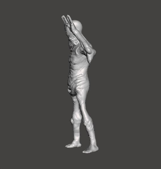 PALEMAN MONSTER MINIATURE MODEL HORROR FANTASY GAMES RPG DND 3D print model_4