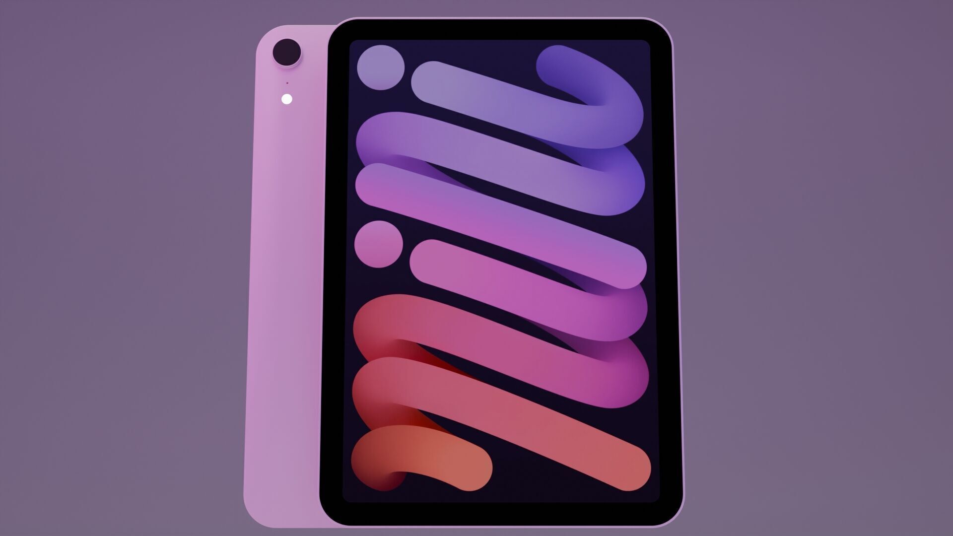 iPad Mini Gen 7 - Purple 3D model_1