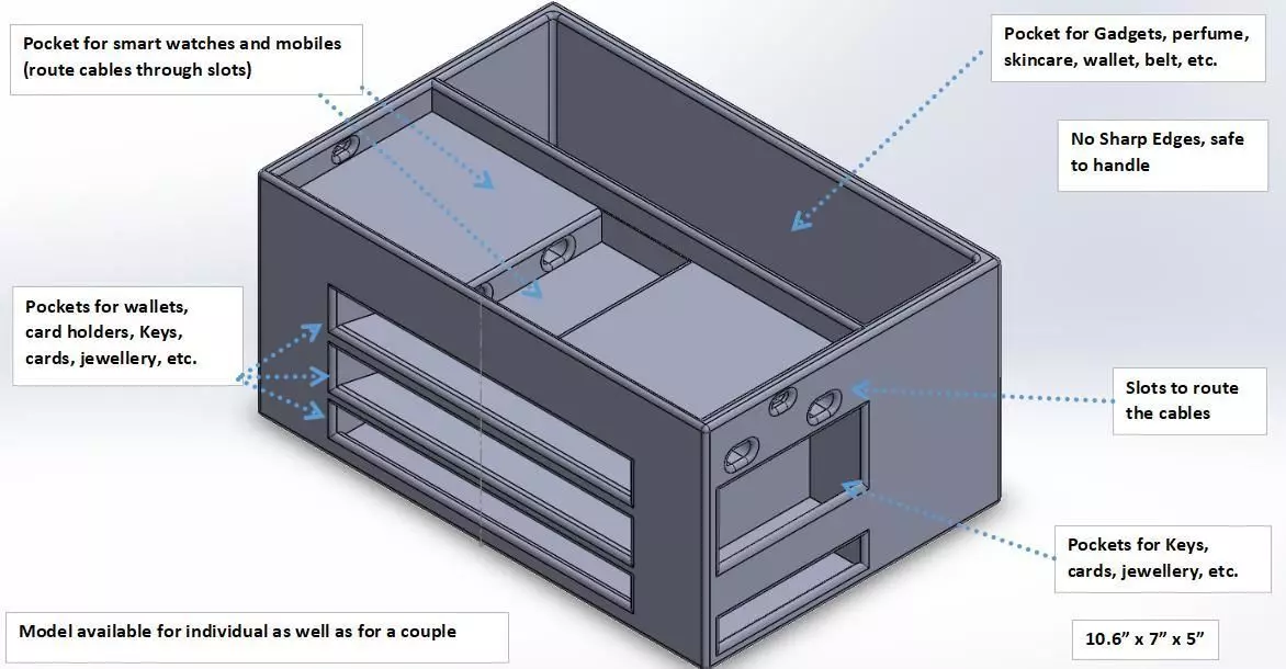 Daily Essentials - Organizer - Dream box for an Individual 3D print model_0