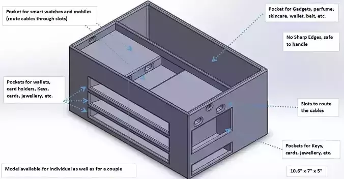 Daily Essentials - Organizer - Dream box for an Individual 3D print model