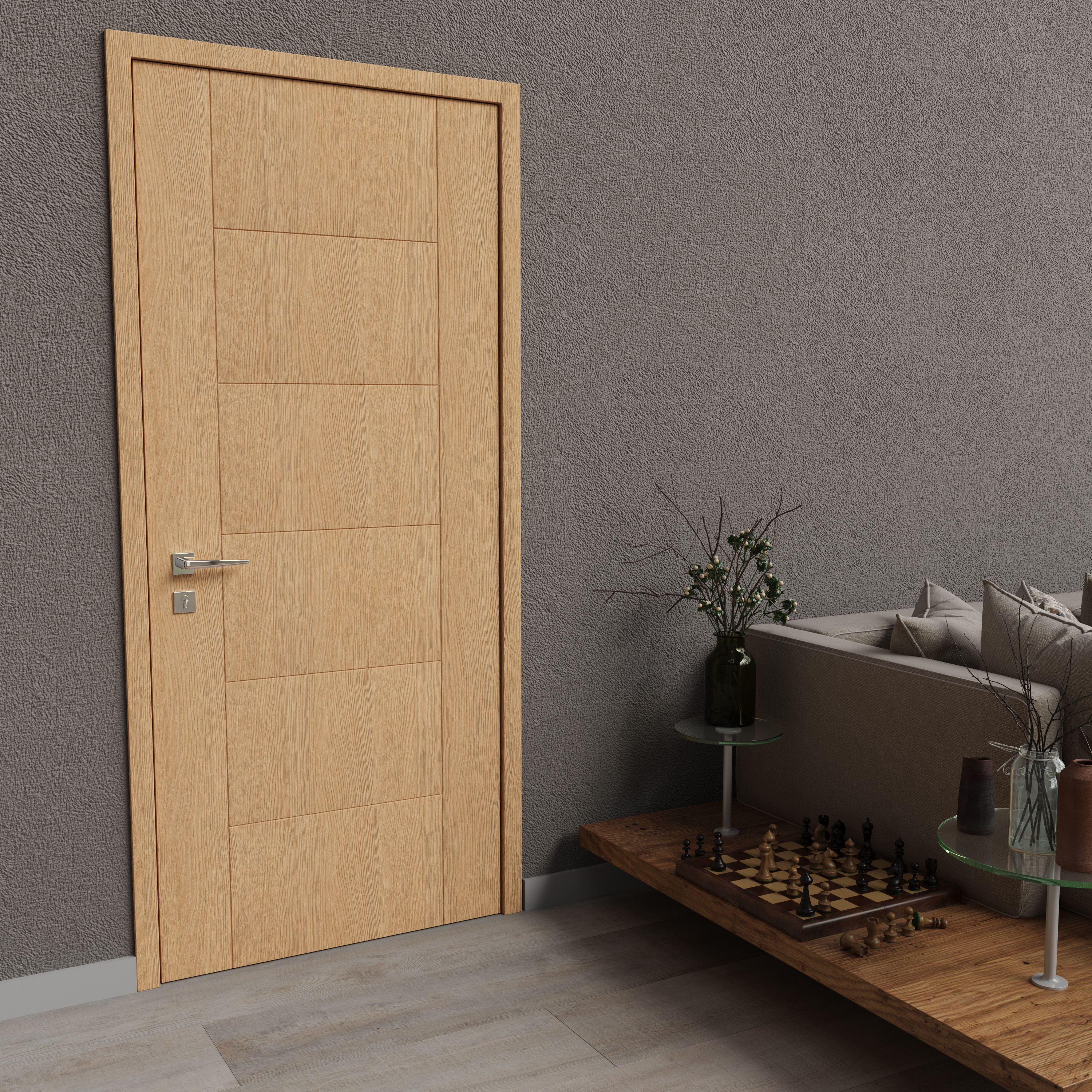 Interior Door Collection 001  3D model_1
