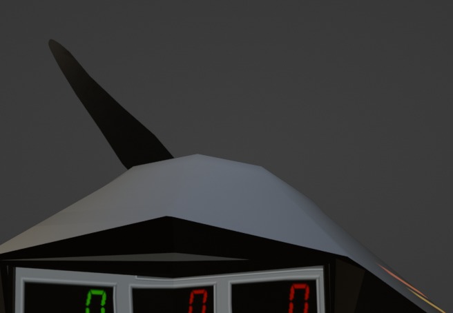 Fireplane Low-poly 3D model_4