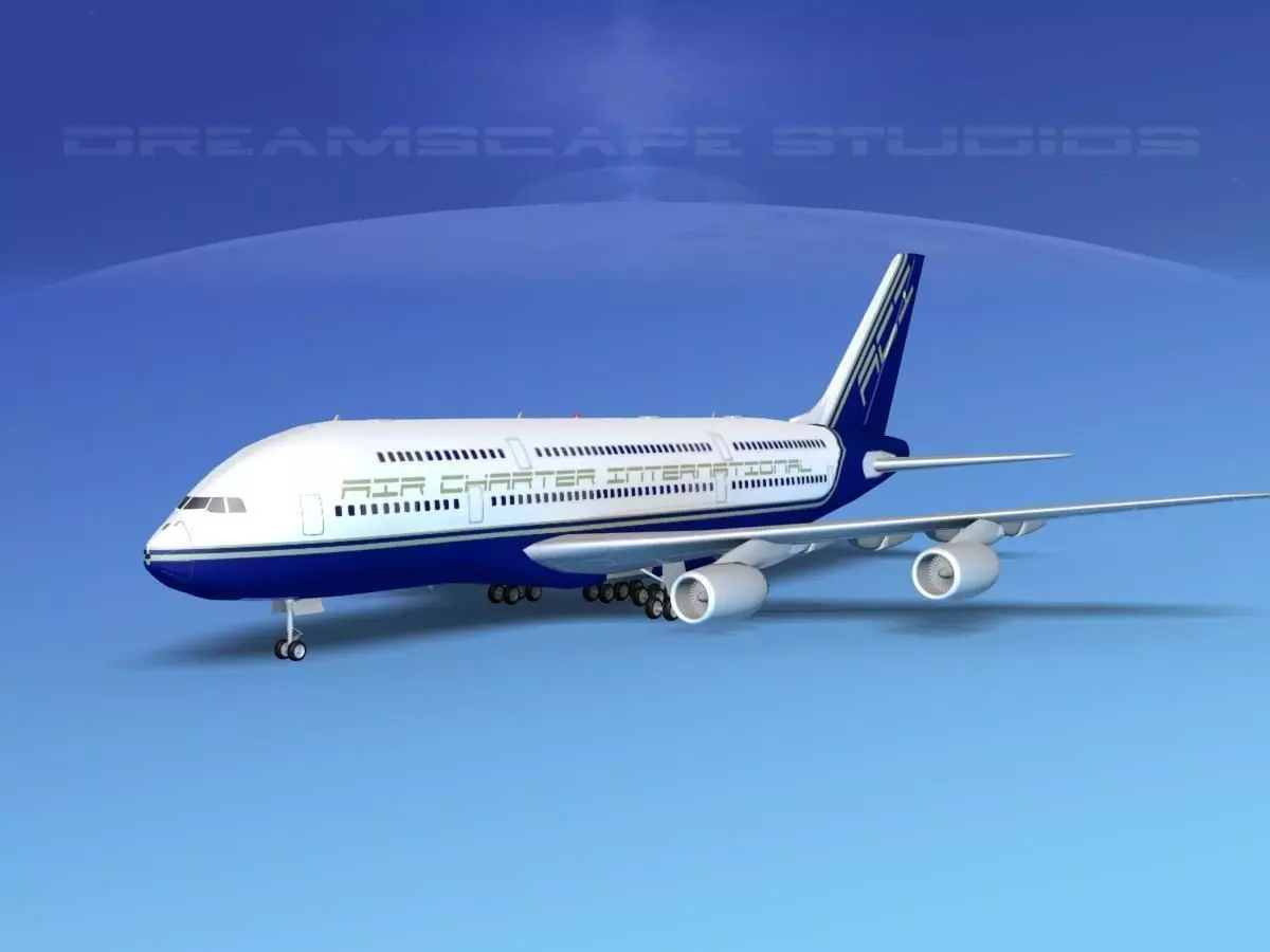 Airbus A380-800 Air Charter Intl 3D model_0