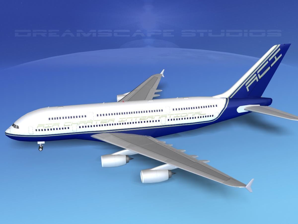 Airbus A380-800 Air Charter Intl 3D model_9