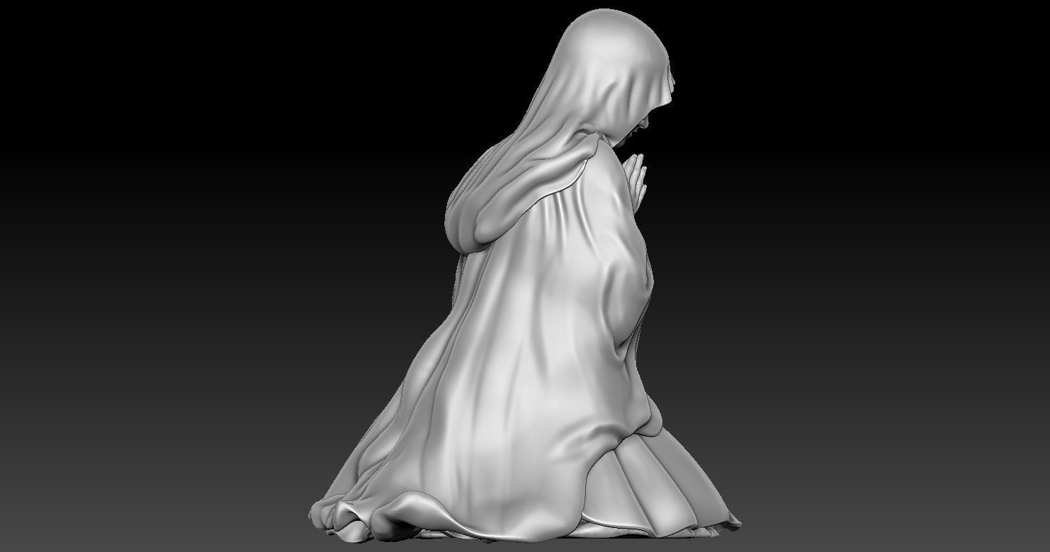 Nativity Crib figures 3D print model HOLY FAMILY STATUE 3D print model_24