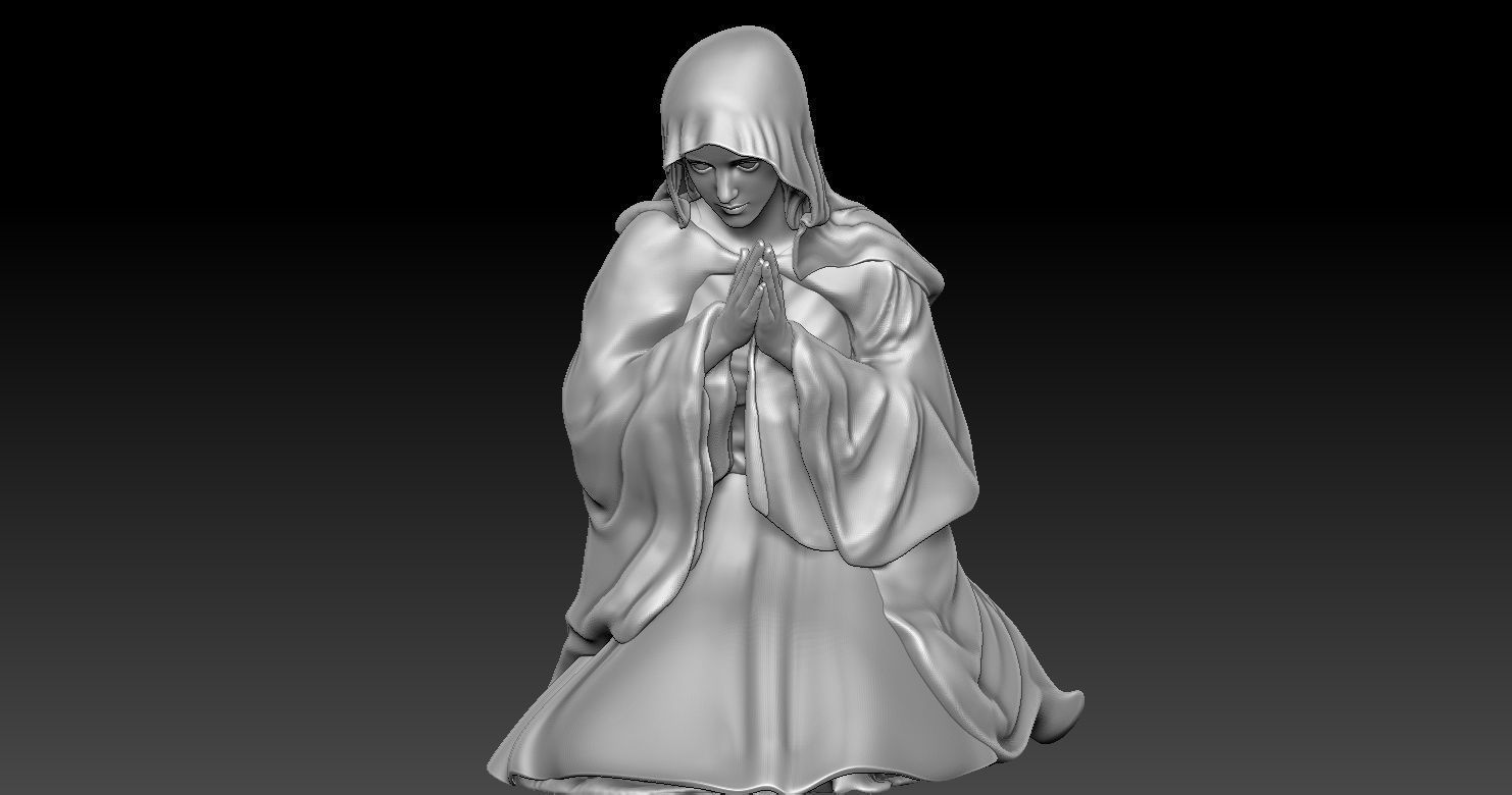 Nativity Crib figures 3D print model HOLY FAMILY STATUE 3D print model_26