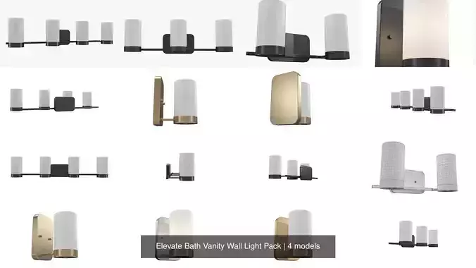 Elevate Bath Vanity Wall Light Pack