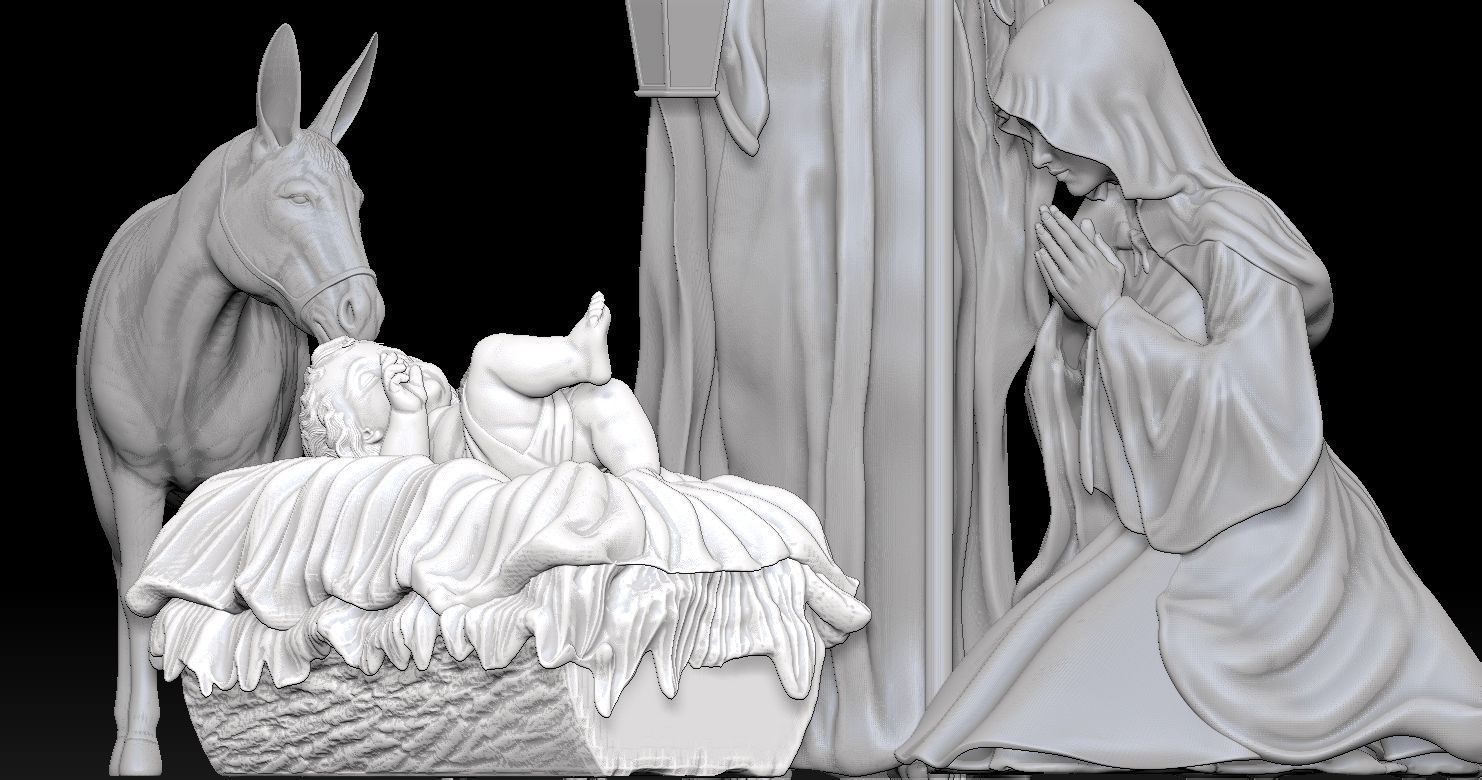 Baby Jesus 3D Model 3D print model 3D print model_4