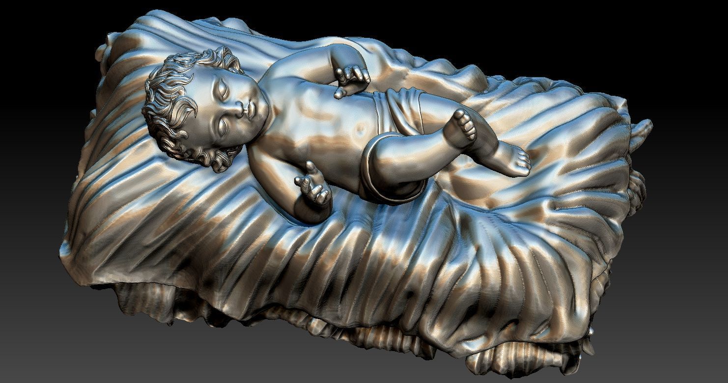 Baby Jesus 3D Model 3D print model 3D print model_5