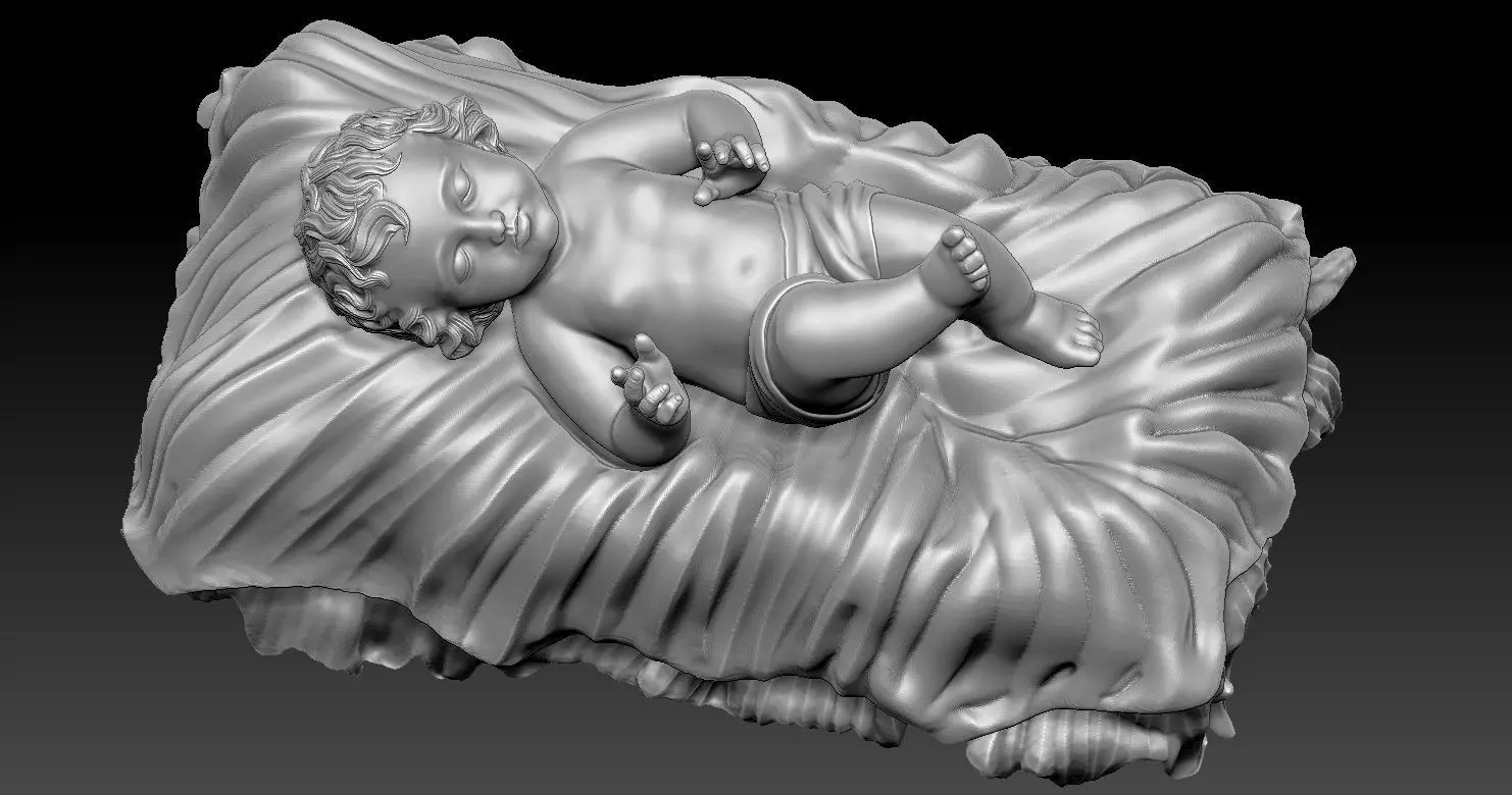 Baby Jesus 3D Model 3D print model 3D print model_0