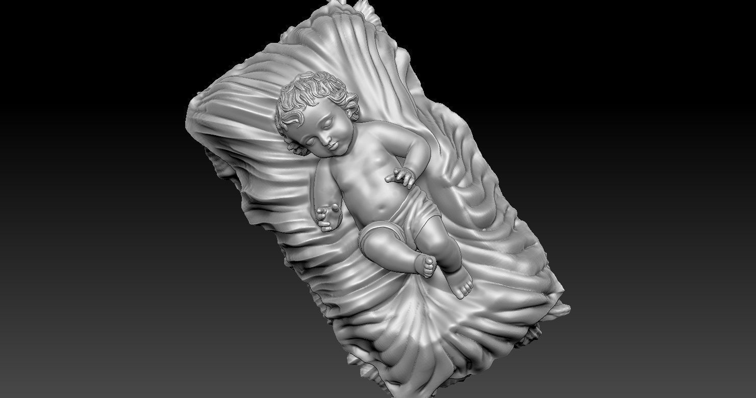 Baby Jesus 3D Model 3D print model 3D print model_10