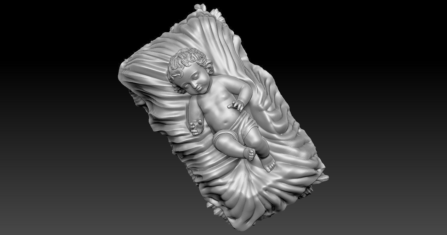 Baby Jesus 3D Model 3D print model 3D print model_9