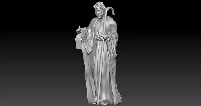 Saint Jude Figure Statue 3D print model