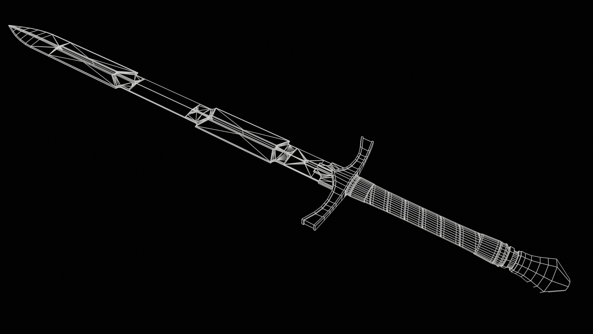 Incursion - Inquisitor Longsword Low-poly 3D model_2
