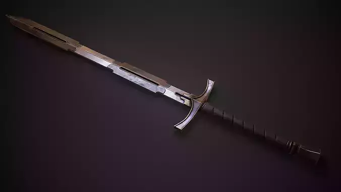 Incursion - Inquisitor Longsword Low-poly 3D model