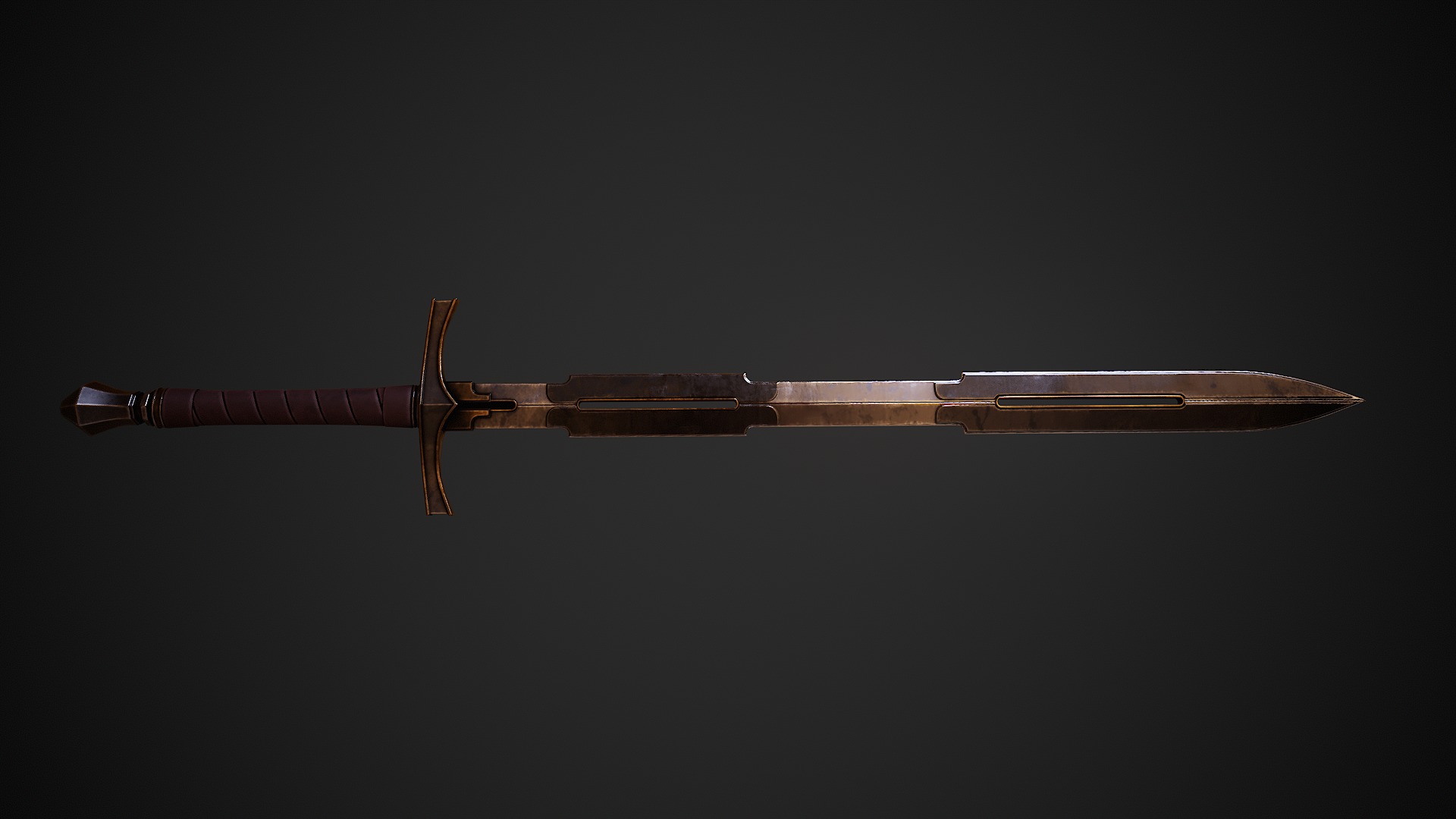 Incursion - Inquisitor Longsword Low-poly 3D model_5