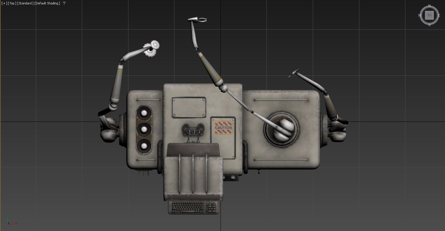 3D model of a vintage computing device 3D model_2