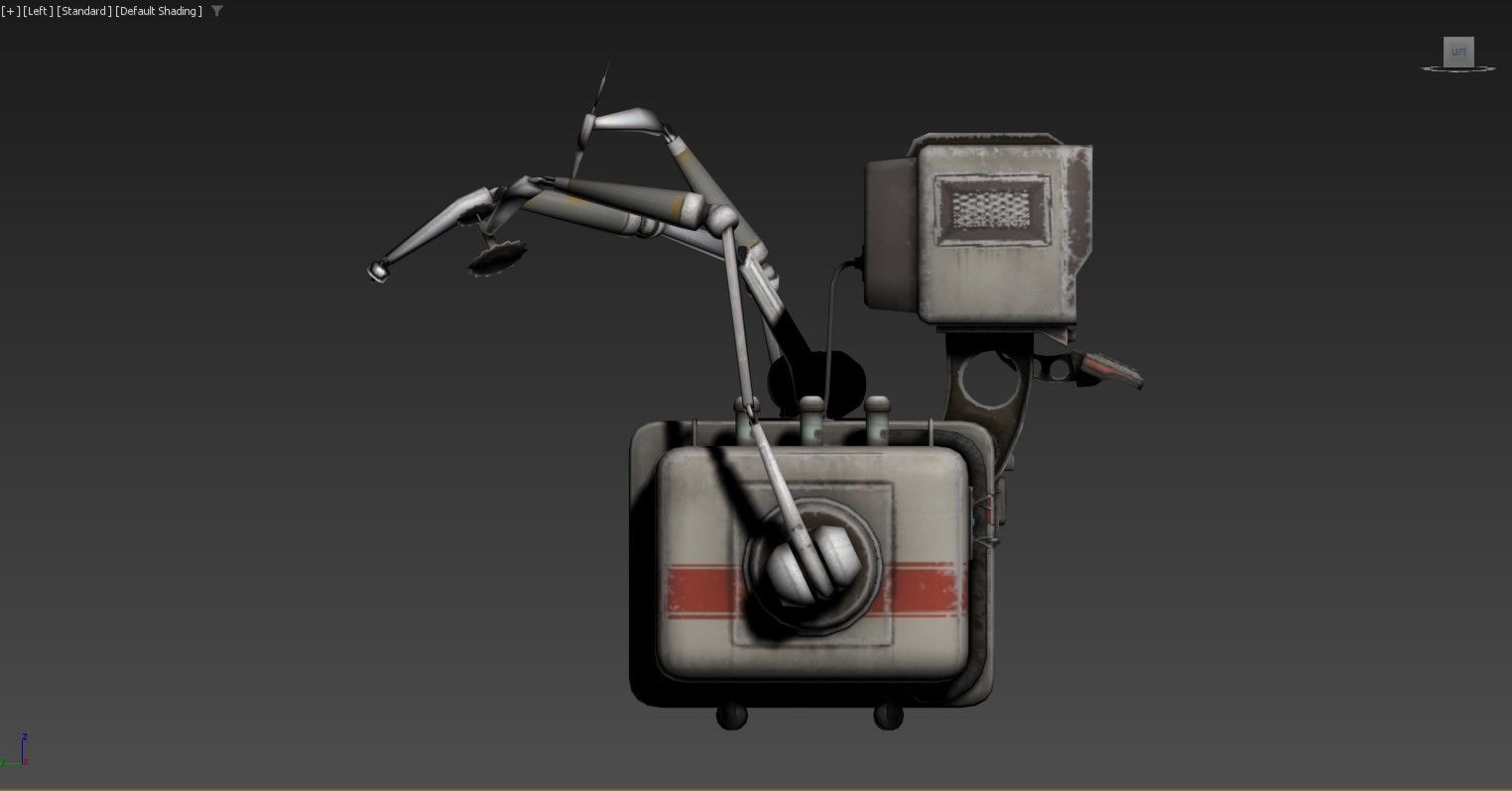 3D model of a vintage computing device 3D model_3