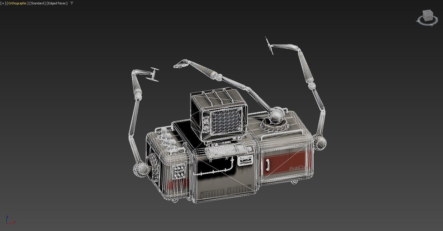 3D model of a vintage computing device 3D model_4