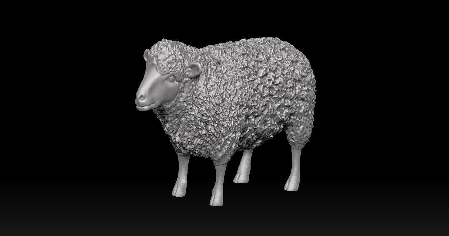 Sheep and Donkey Family Model Print 3D 3D print model_8