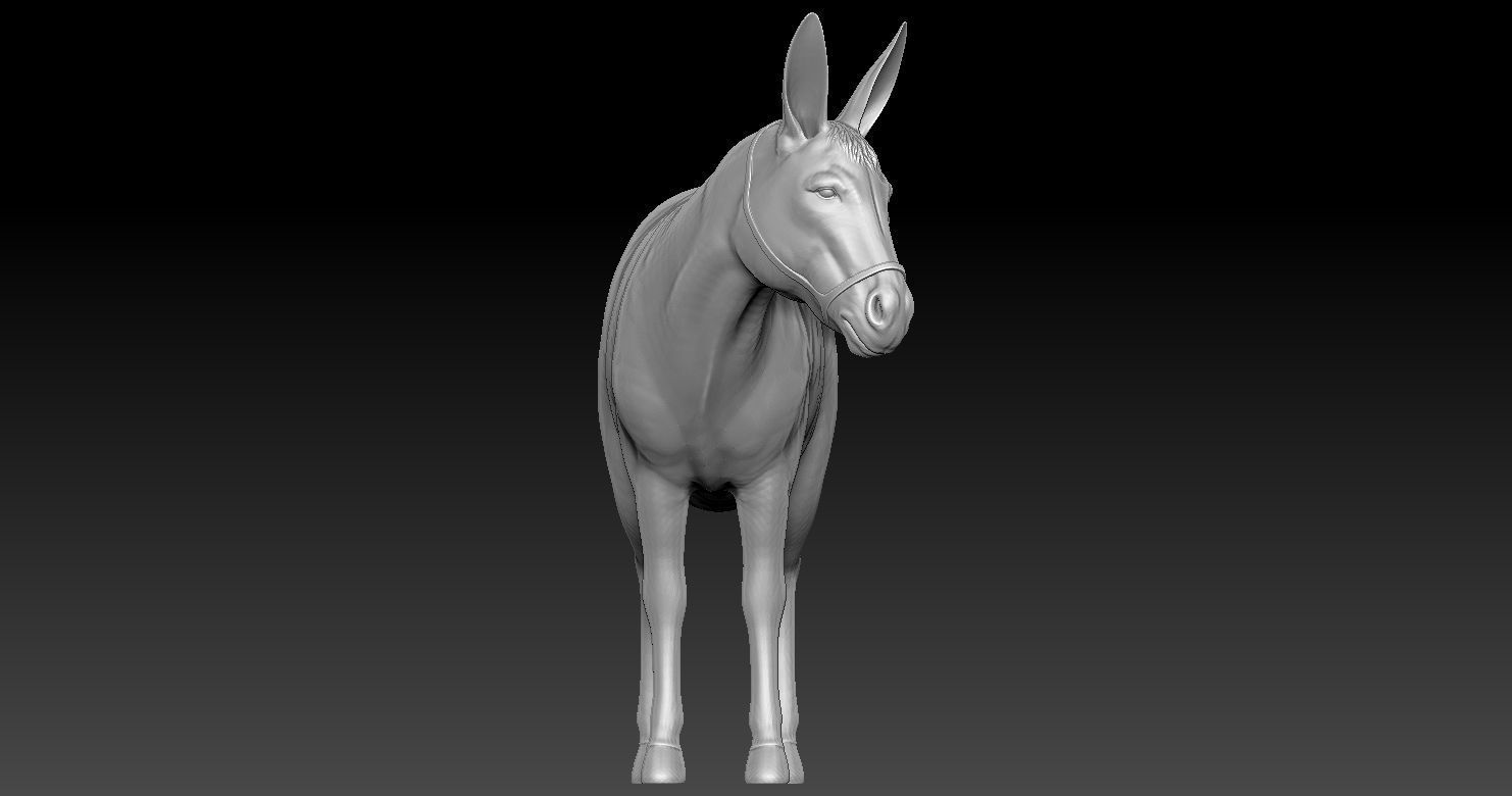 Sheep and Donkey Family Model Print 3D 3D print model_11